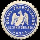 Siegelmarke K. Pr. Bezirkskommando Cosel W0285456