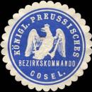 Siegelmarke Königlich Preussisches Bezirkskommando - Cosel W0216185